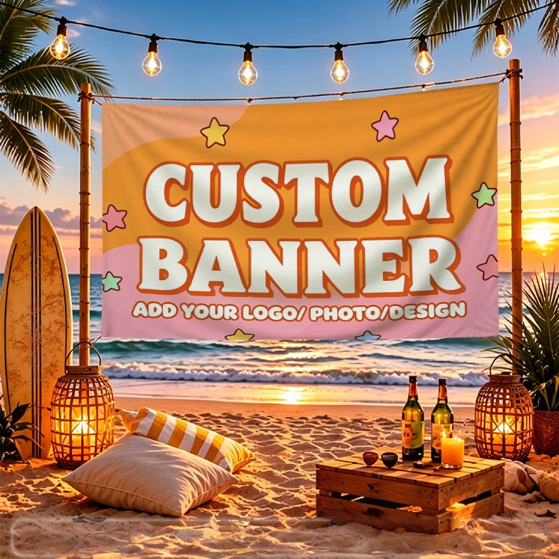 Commercial Printing Shop - Custom Banner Flags Suitable For Personalized