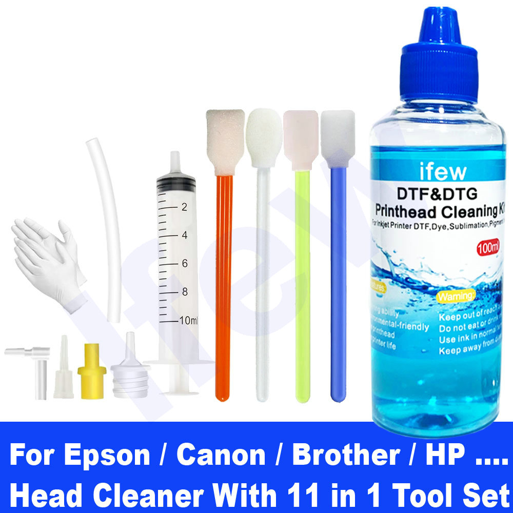 Dtf Powder Shaker - 100ML Inkjet Printer Head Cleaning Kit