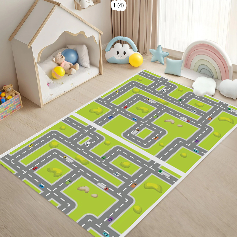 City Road Track Print Area Rug - огляд і ціна Commercial Road Printing