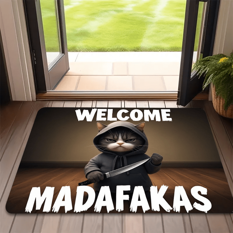 Funny Cat with Knife Graphic F - огляд і ціна Commercial Printing And Graphics