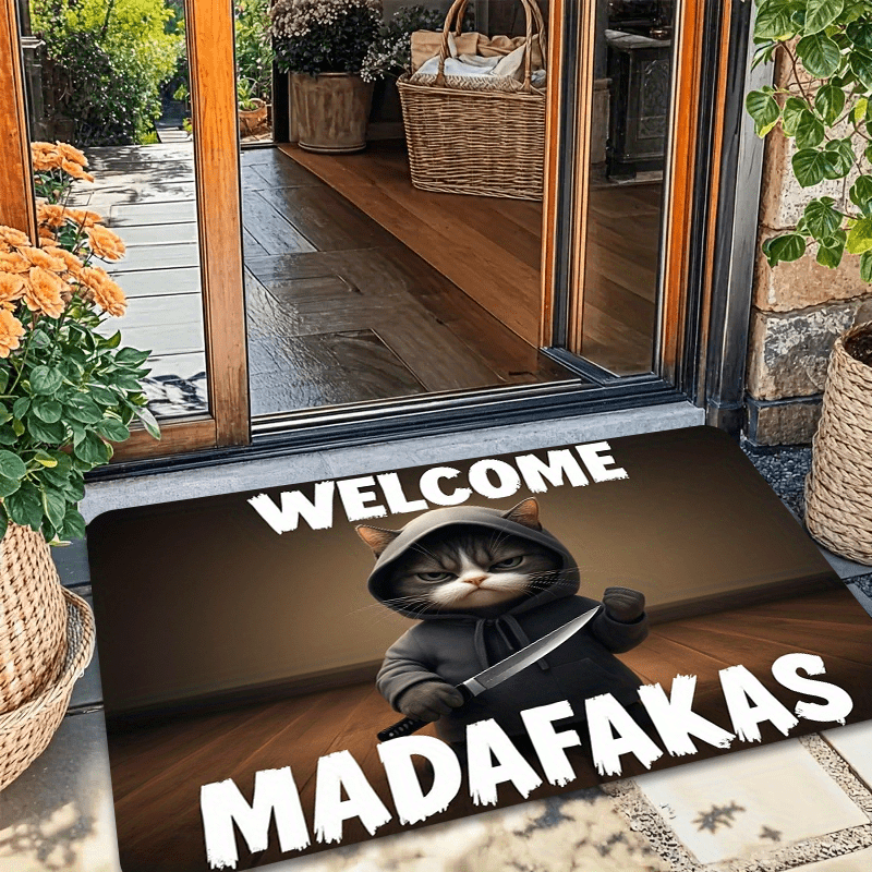 Funny Cat with Knife Graphic F - огляд і ціна Commercial Printing And Graphics