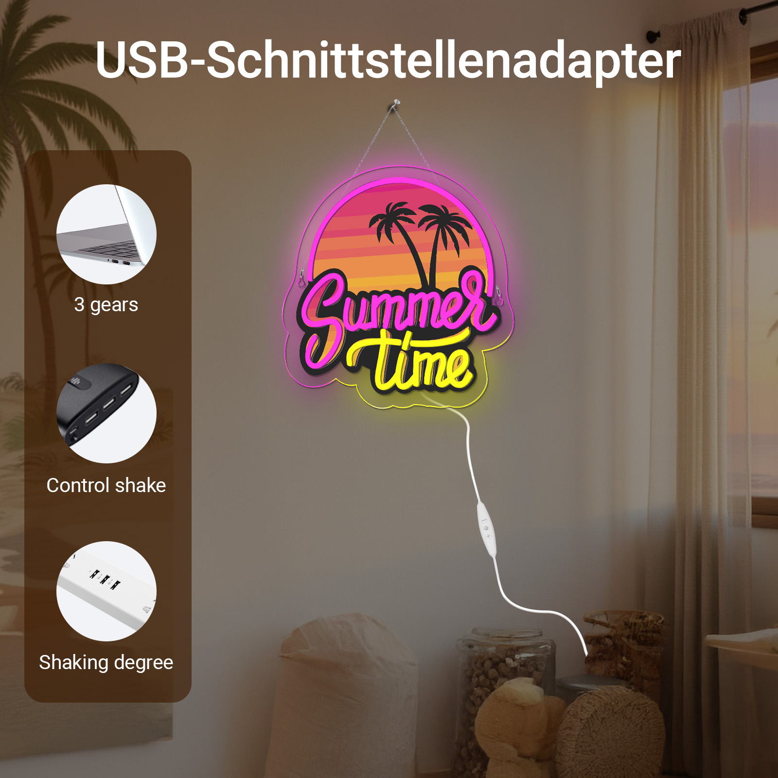Summer Time Neon Sign UV Print - огляд і ціна Commercial Printing Shop