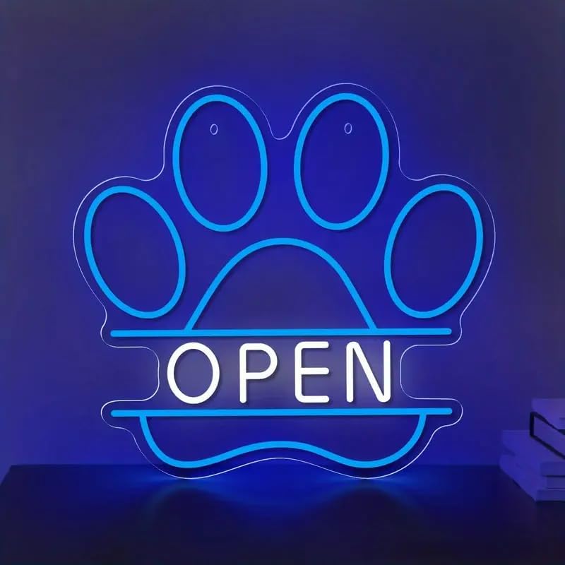 LED Neon Sign USB Dimmable Paw - огляд і ціна Commercial Printing Shop