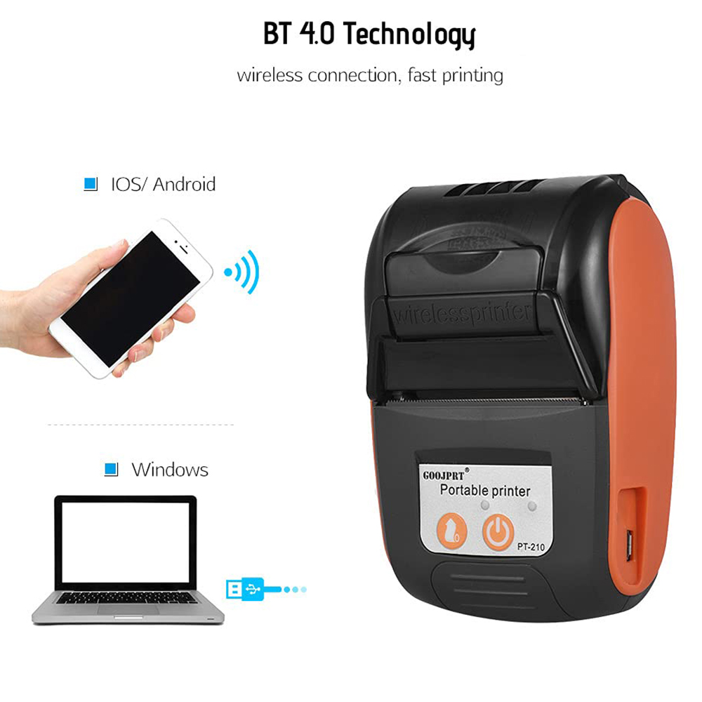 Mini Portable Thermal Receipt  - огляд і ціна Commercial Label Printing Machine